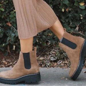 Marc Fisher Ltd Padmia Tan Suede Ankle Boots, size 8.5